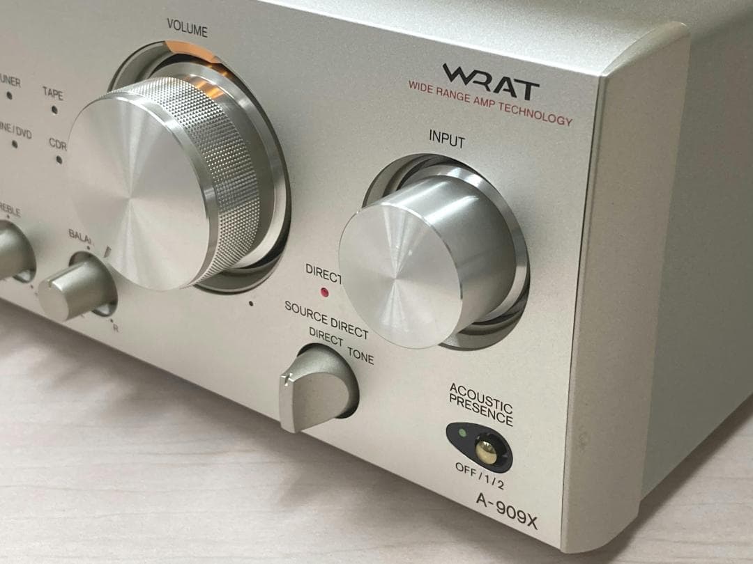 ★整備済み★ONKYO　A-909X　SPリレー交換済み　最上級機種　上美品⑨