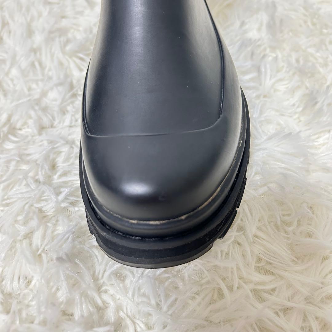 エーグル　ソフトレイン2 ラバーブーツ　サイドゴア　ブラック　38 24センチ