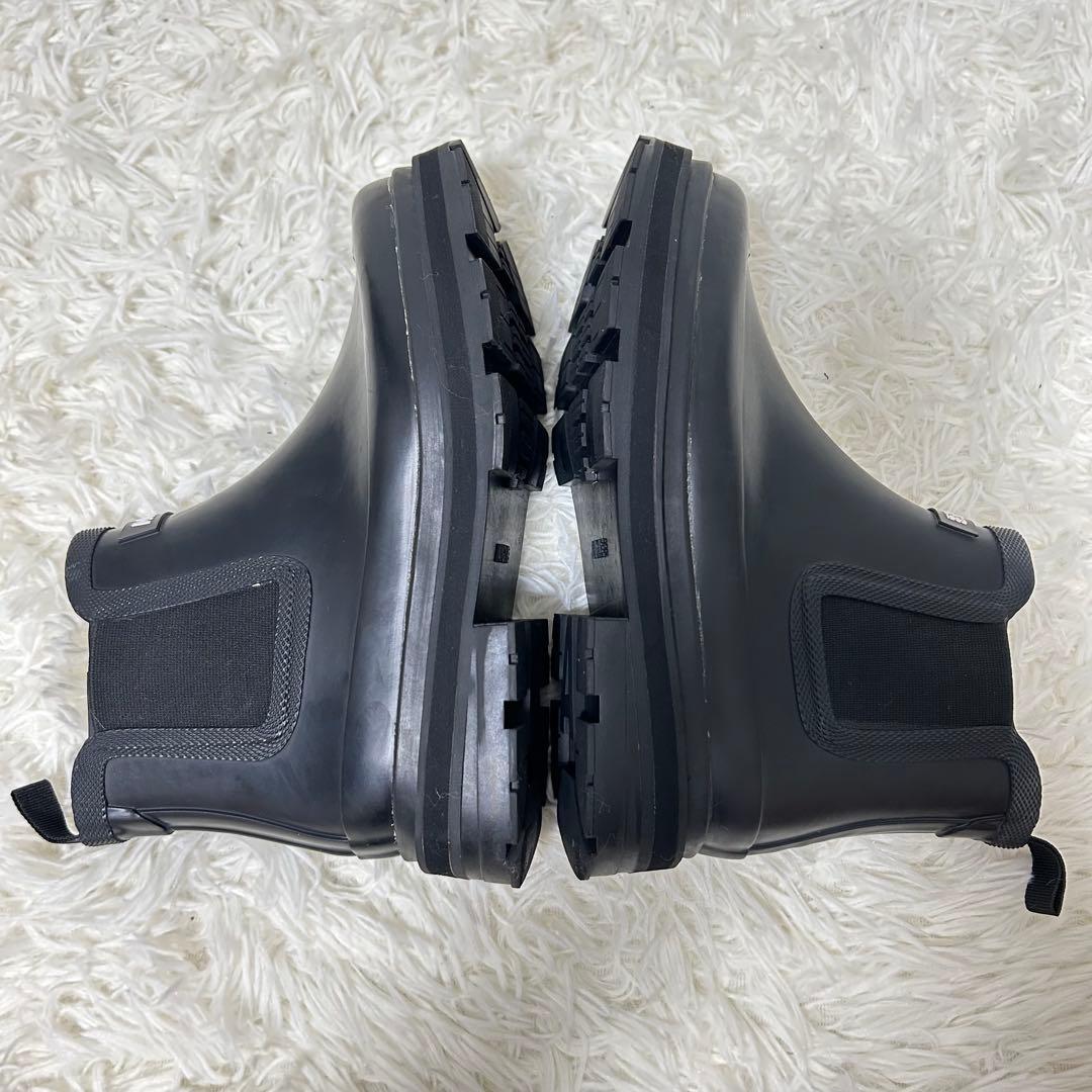 エーグル　ソフトレイン2 ラバーブーツ　サイドゴア　ブラック　38 24センチ