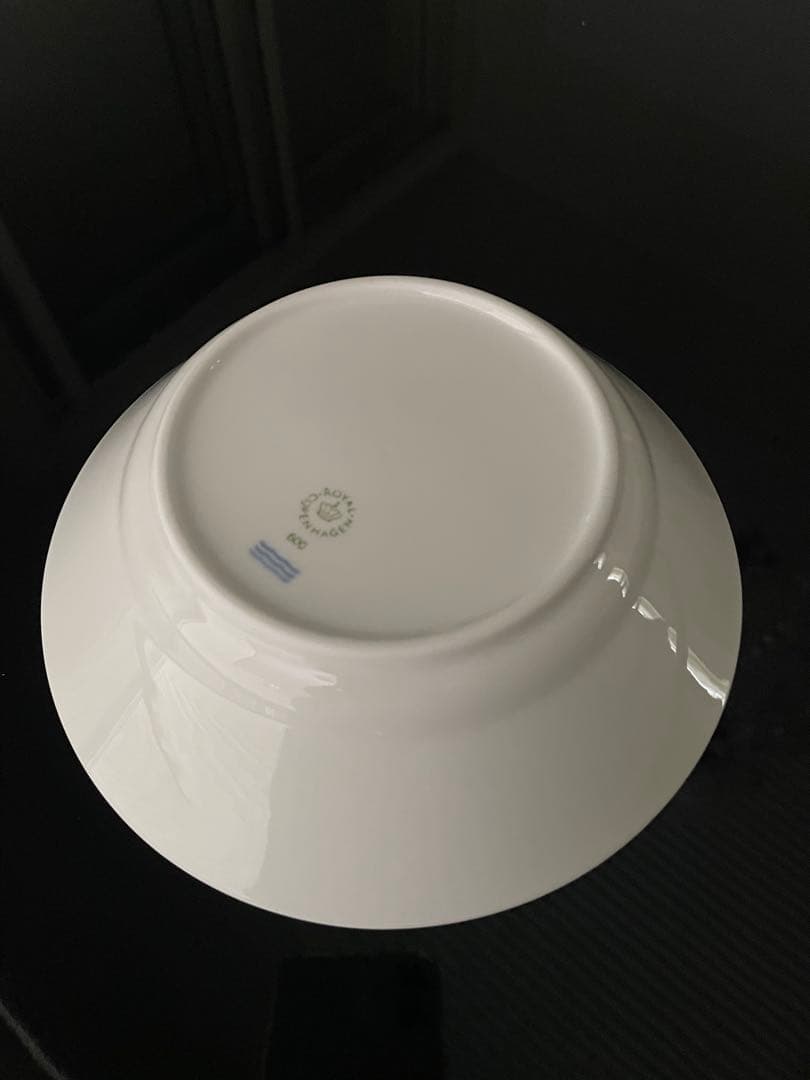 【新品】ロイヤルコペンハーゲン ホワイトフルーテッド ディーププレート17cm