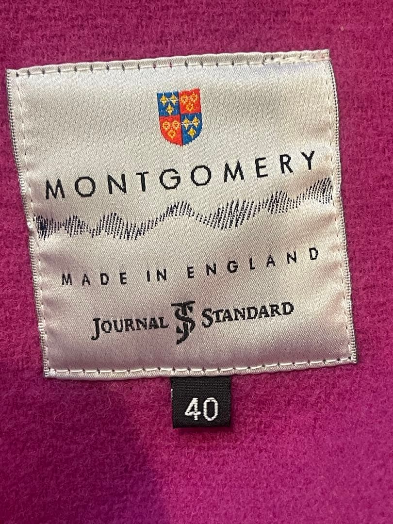 ジャーナルスタンダード×モンゴメリーダッフルコートピンクサイズ40未使用