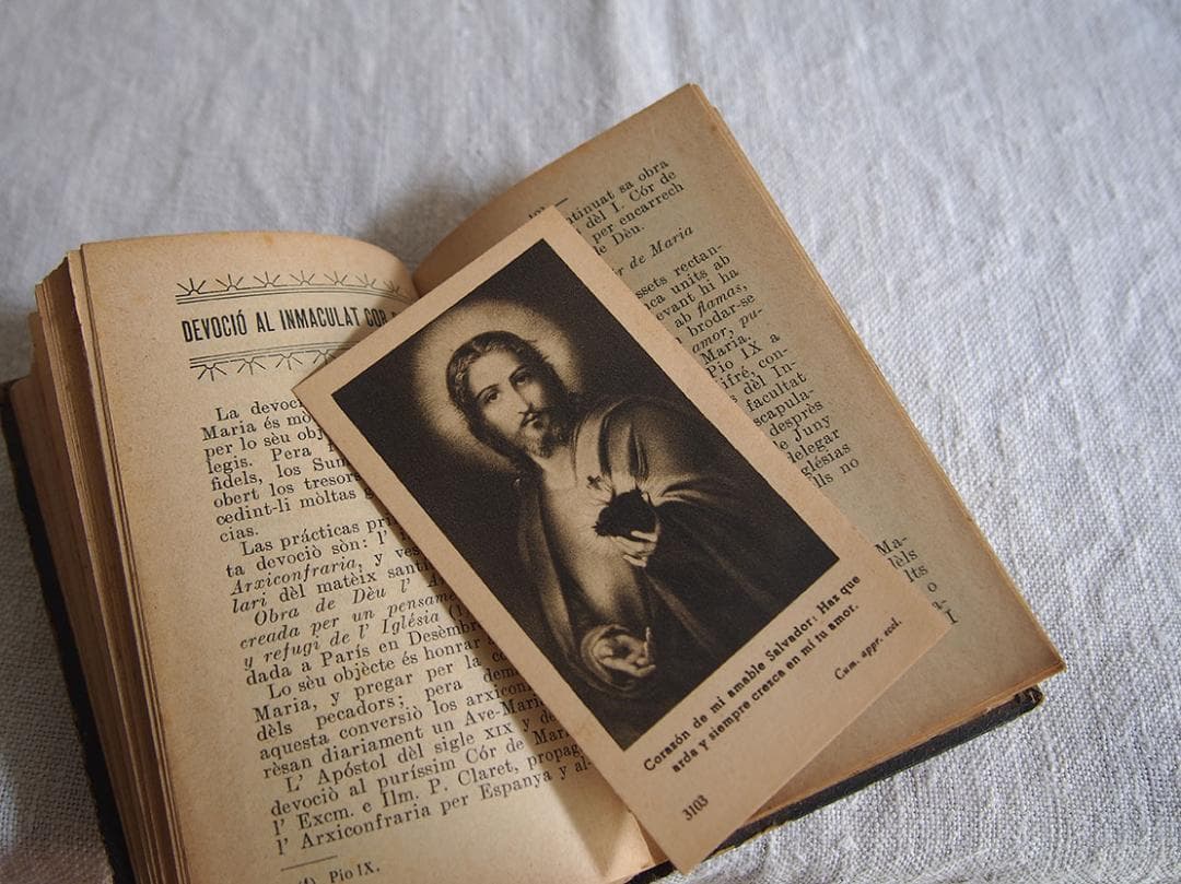 カトリック 古い本ミサ典礼書 MISAL 1913年 キリスト /K268