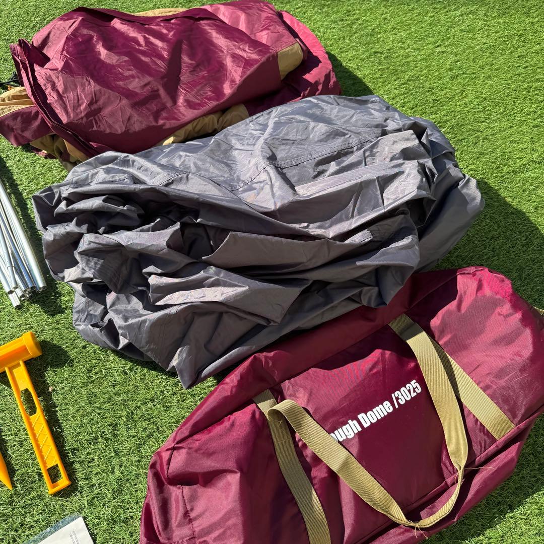 美品　コールマン タフドーム3025 バーガンディ テント