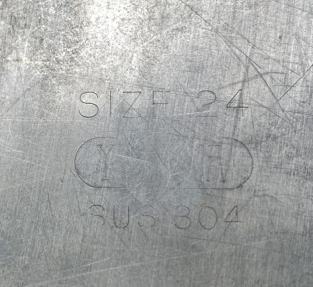 ユキワ 18-8ステンレス 角深型キッチンポット 5個セット 手・目盛・蓋付 ③