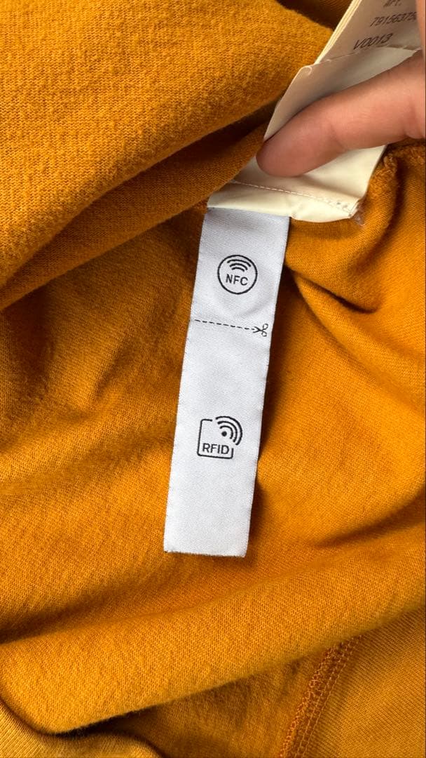 STONE  黄色長袖トレーナー