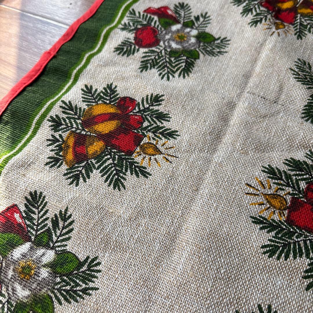 フランス　テーブルランナー　ヴィンテージ　ブロカント