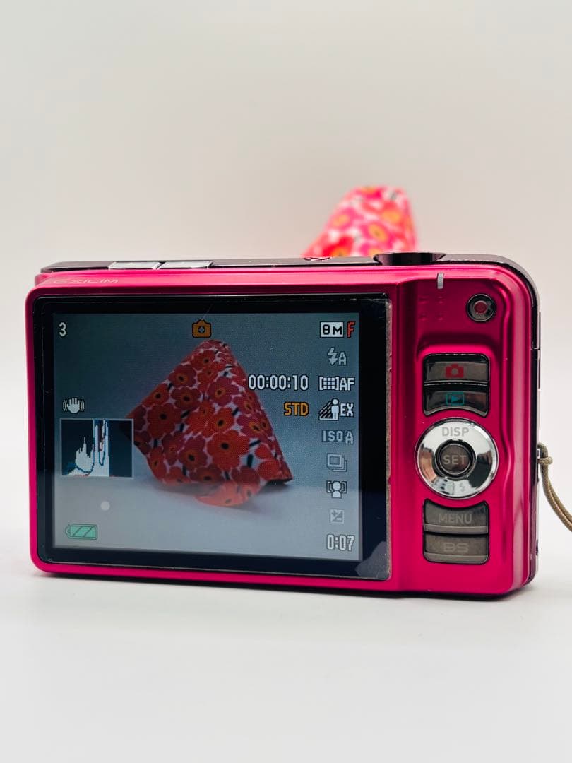 【美品】CASIO EXILIM EX-H10 ピンク 動作品 オールドコンデジ