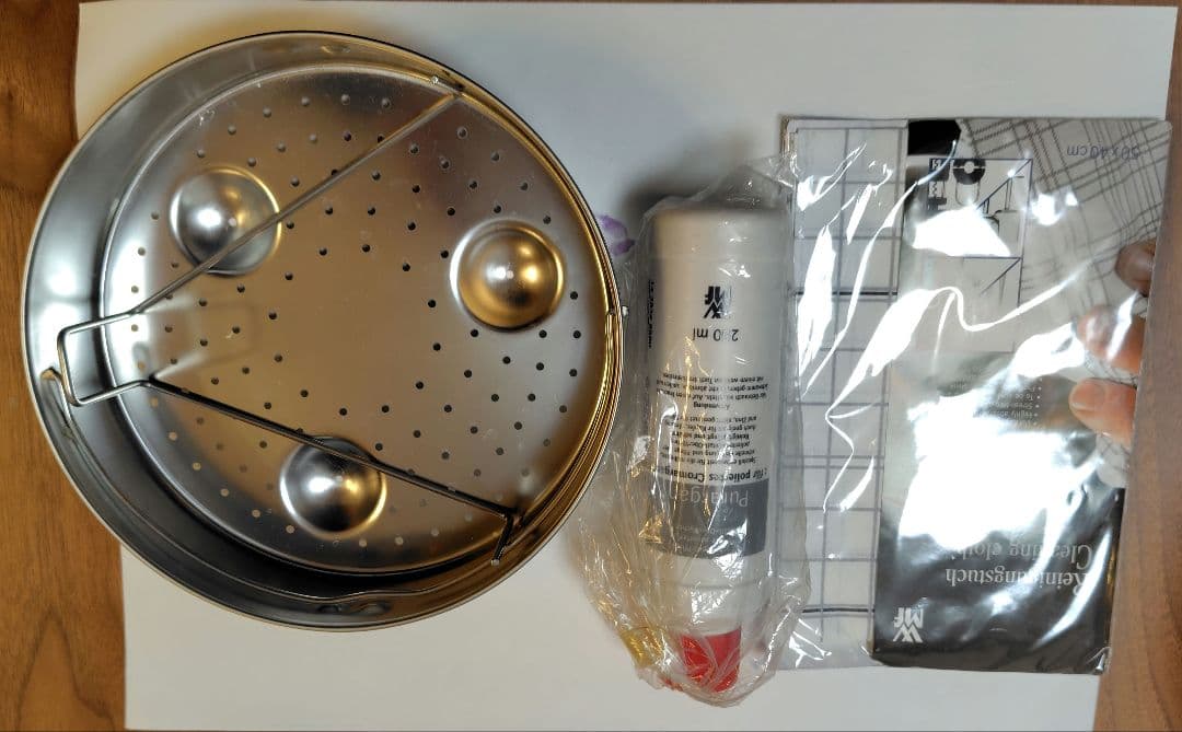 WMF 圧力鍋4.5L・蒸し器・クリーニングセット