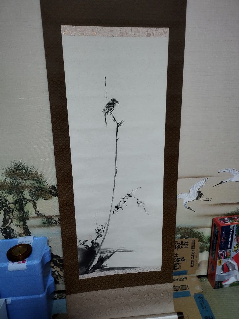 宮本武蔵枯木鳴鵙図レプリカ。