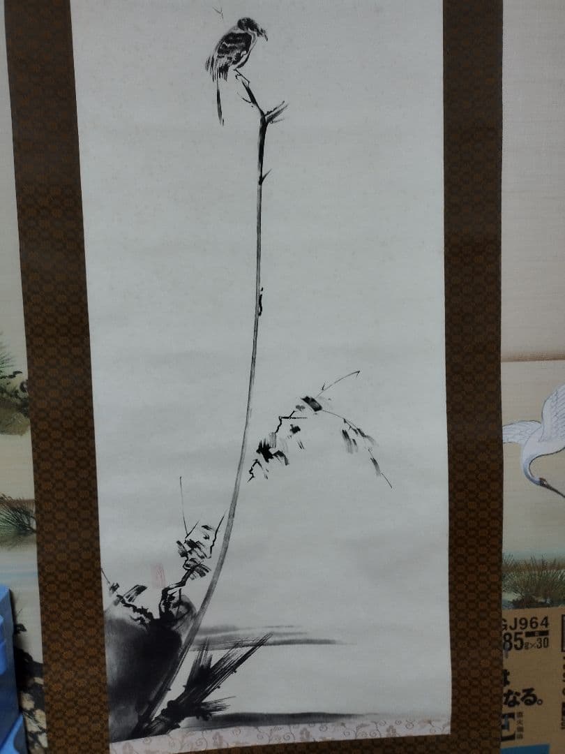 宮本武蔵枯木鳴鵙図レプリカ。