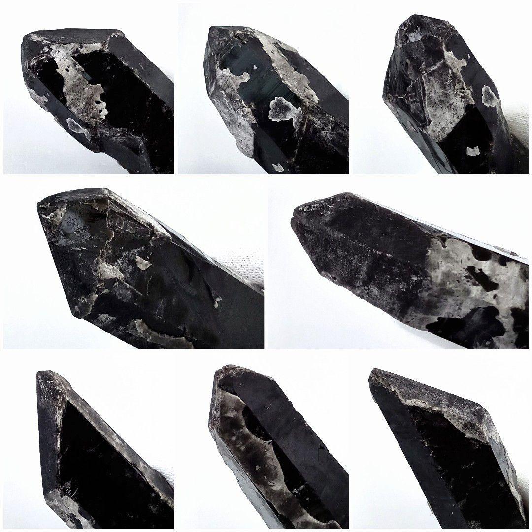 天然石｜原石 鉱物標本｜鑑別書付　中国山東省産天然色モリオン　マスタークリスタル