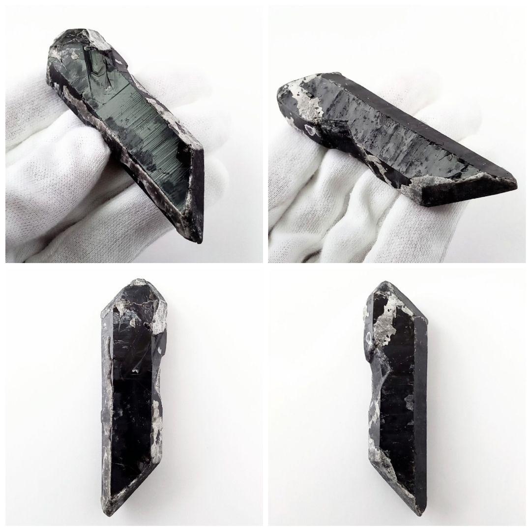 天然石｜原石 鉱物標本｜鑑別書付　中国山東省産天然色モリオン　マスタークリスタル