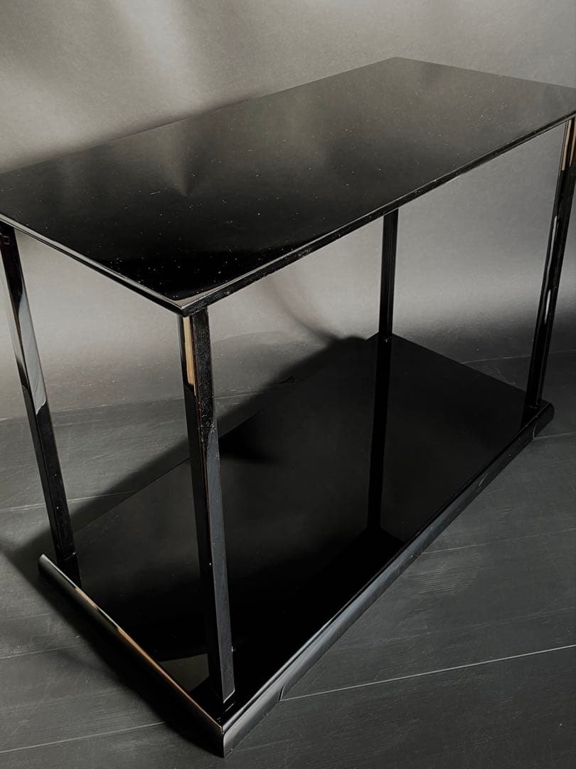 【美品】「母」輪島塗 真台子 塗師 吉端 峰彩 共箱 栞 茶道具 （Fい）