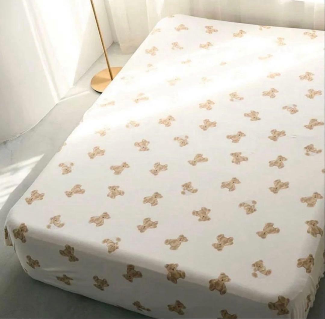 ジェラピケ　寝具3点セット　ベア柄　シングルサイズ　　新品　ベッドリネン