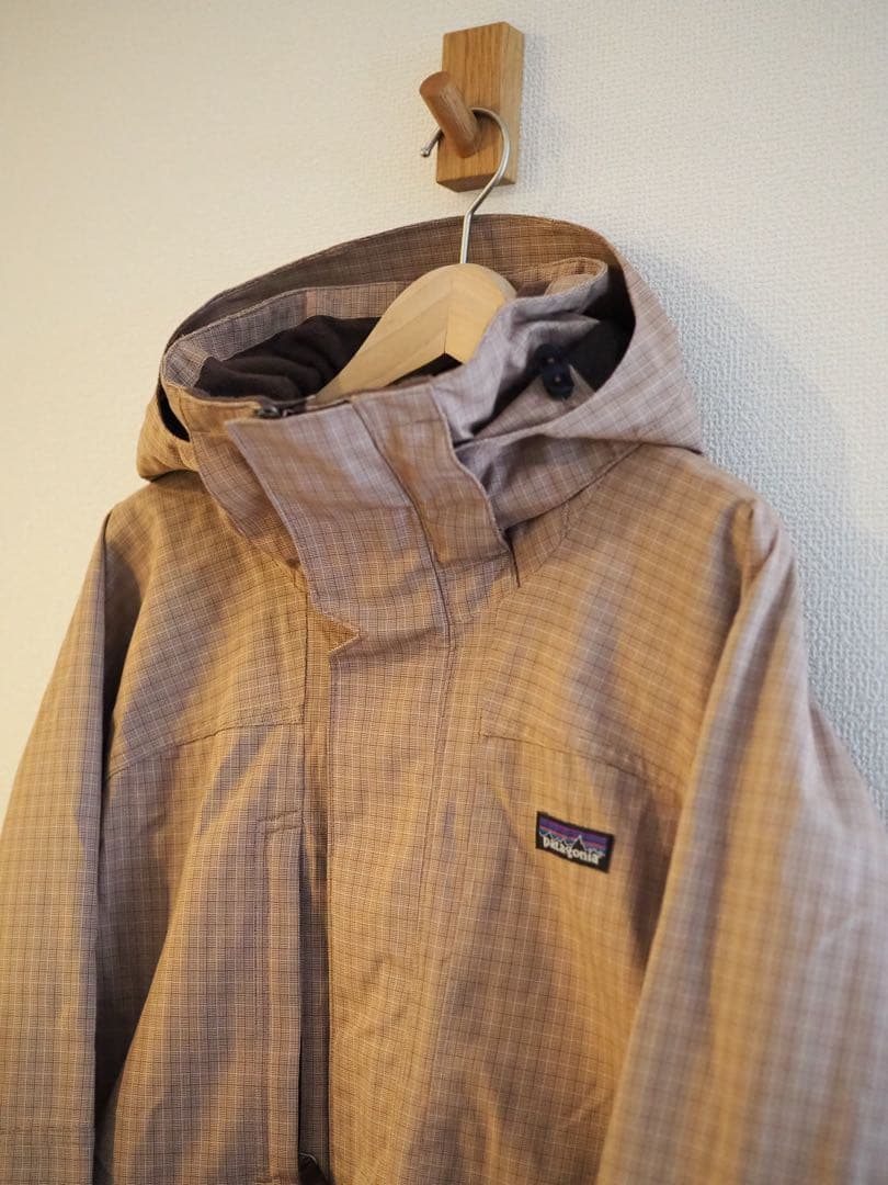 【F8】廃盤 PATAGONIA サイドウォールジャケット　ベージュチェック