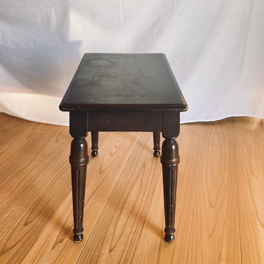 アンティーク　サイドテーブル　ピアノ木製椅子　大正ロマン　台机