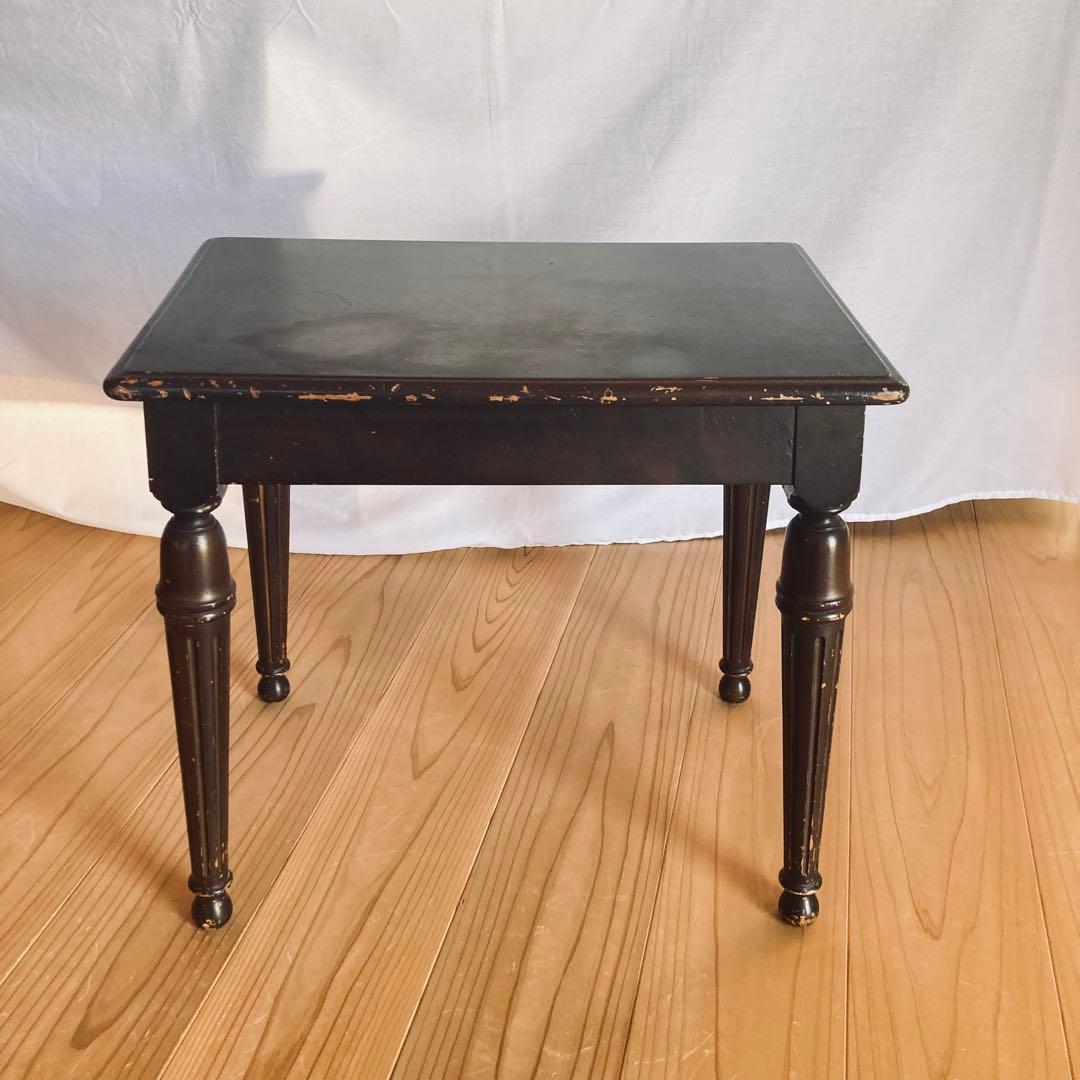 アンティーク　サイドテーブル　ピアノ木製椅子　大正ロマン　台机