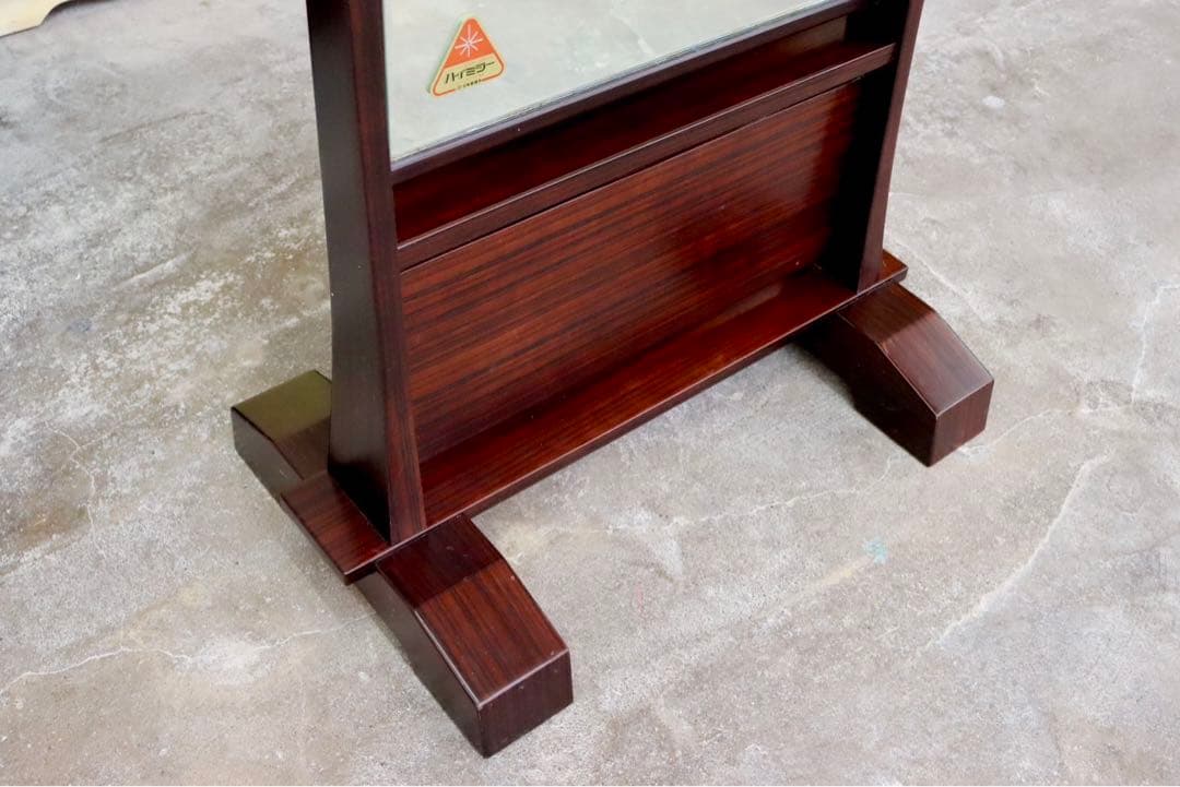 GMIH117○スタンドミラー 全身鏡 ミラー 姿見 鏡 木製フレーム レトロ