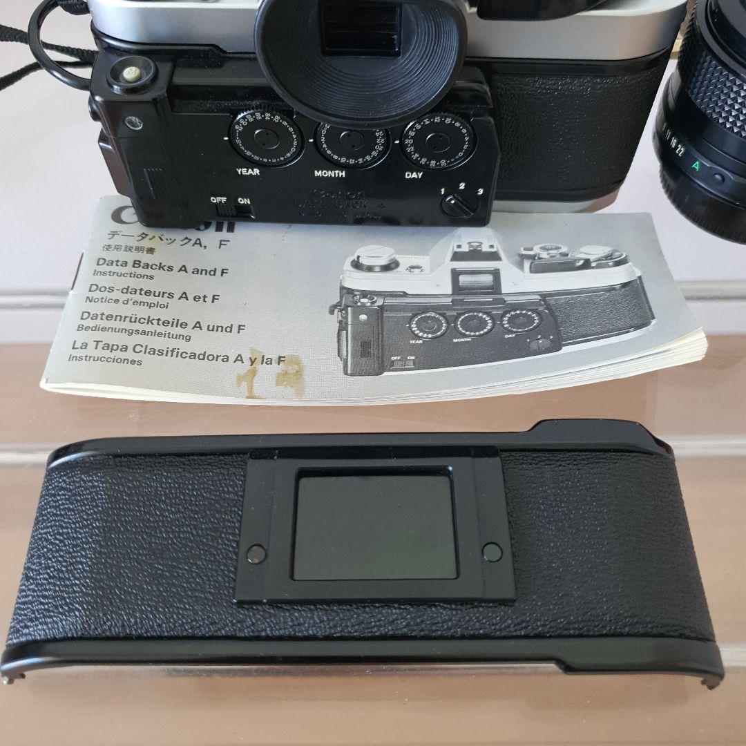 キャノン AE-1 FD 50mm F 1.4 スピードライト データバックA