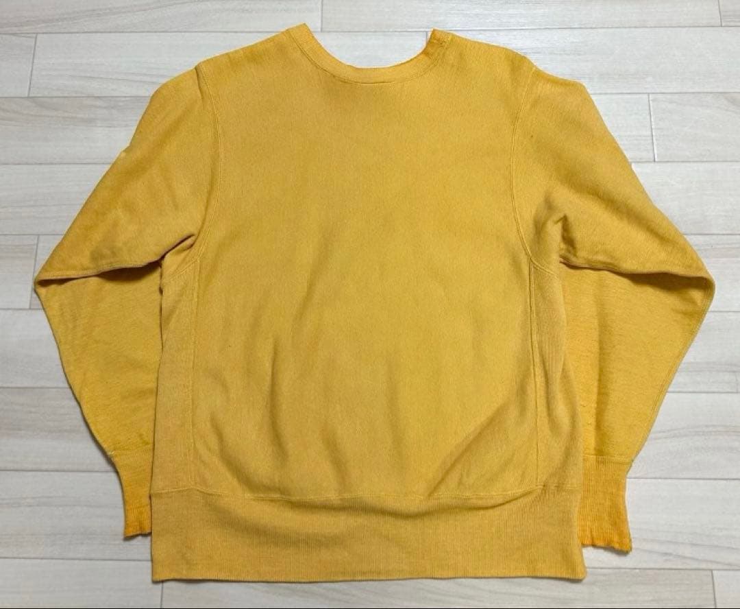 90s champion reverse weave 目有り USA製 イエロー
