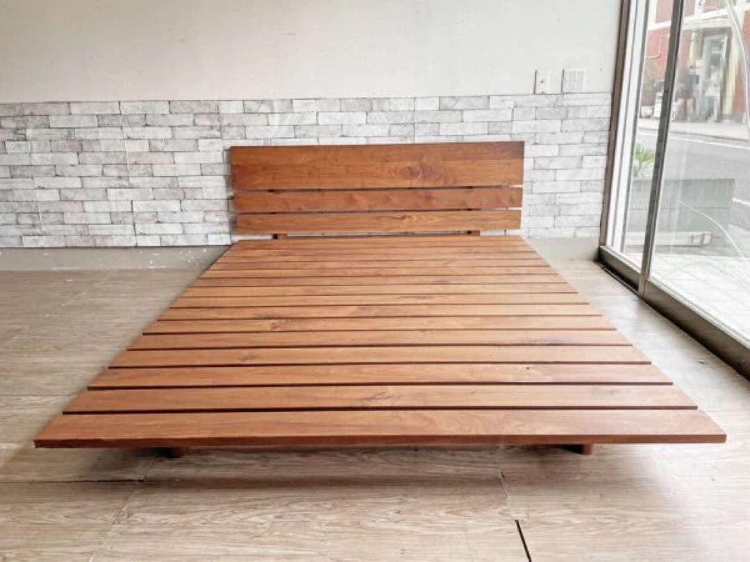 【廃盤・希少】ACTUS ベッドフレーム クイーン GLAN（グラン）