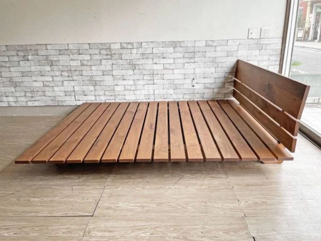 【廃盤・希少】ACTUS ベッドフレーム クイーン GLAN（グラン）