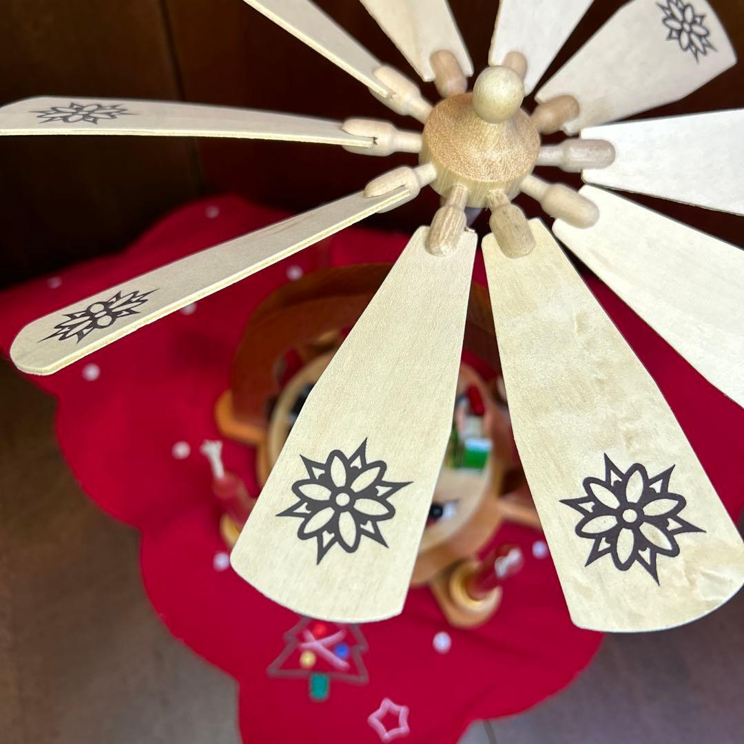 未使用ドイツザイフェン キャンドルウィンドミル/クリスマスピラミッド 箱付