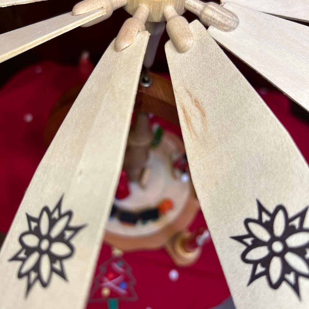 未使用ドイツザイフェン キャンドルウィンドミル/クリスマスピラミッド 箱付