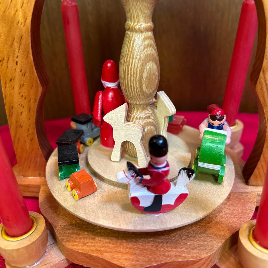 未使用ドイツザイフェン キャンドルウィンドミル/クリスマスピラミッド 箱付