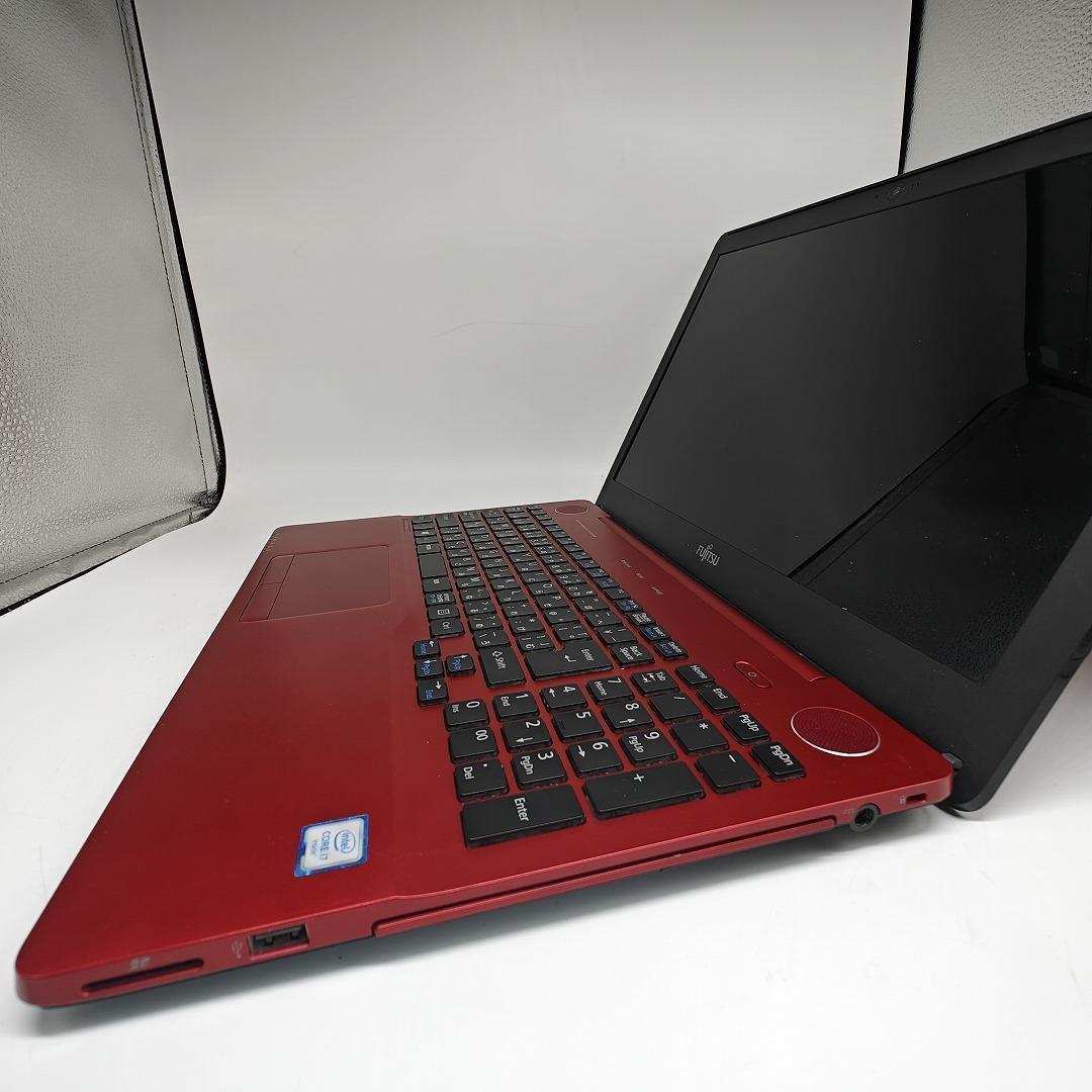 【富士通】AH53 高性能i7 SSD256GB 16GB レッド ノートPC