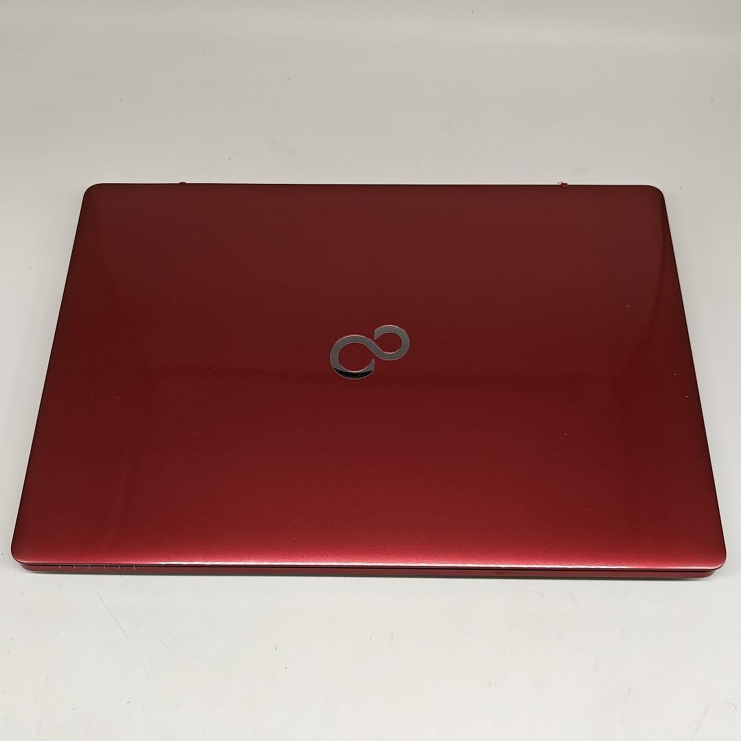 【富士通】AH53 高性能i7 SSD256GB 16GB レッド ノートPC