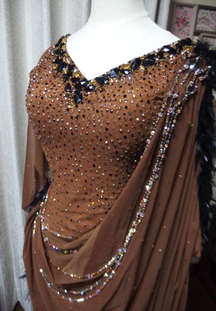 2/14迄【社交ダンス】ジャンティ　ブロンズラテンドレス（正装用）