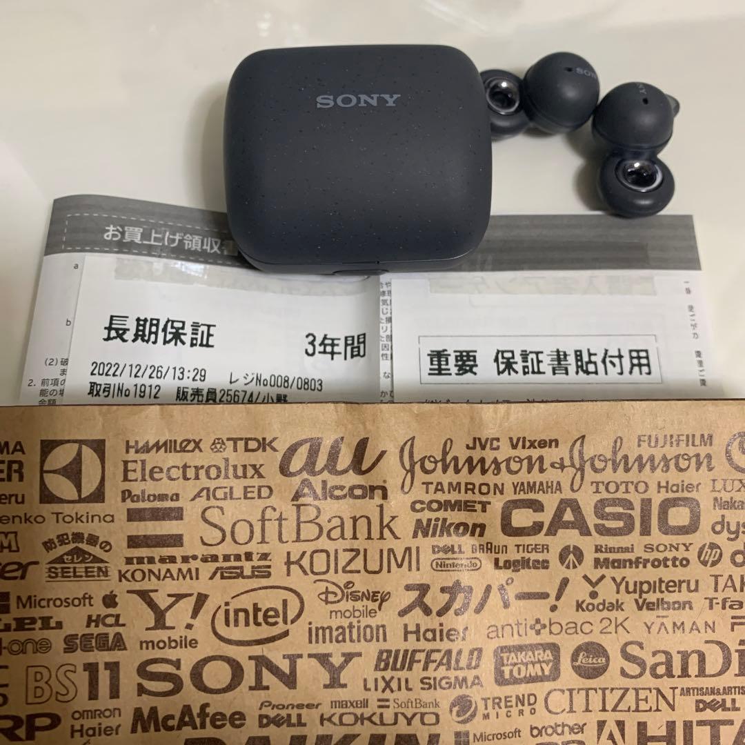 LinkBuds SONY ワイヤレスイヤホン オープンイヤー 有料長期保証付き