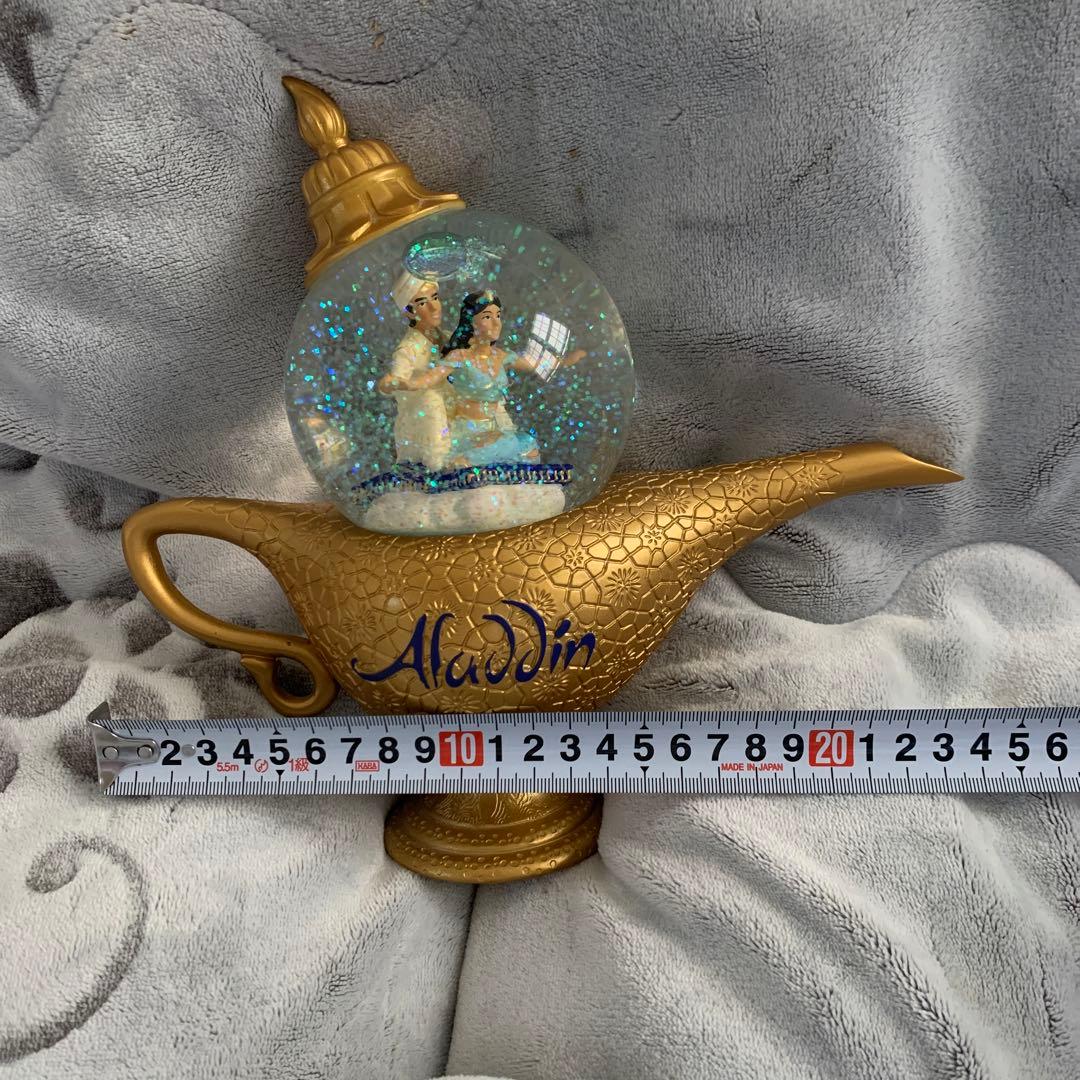 レア アラジン ディズニー スノードーム オルゴール　ニューヨーク