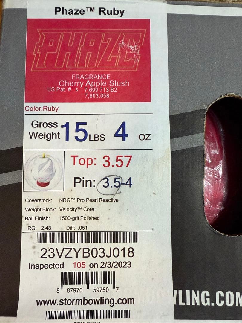 STORM PHAZE RUBY フェイズ・ルビー 15ポンド　美品