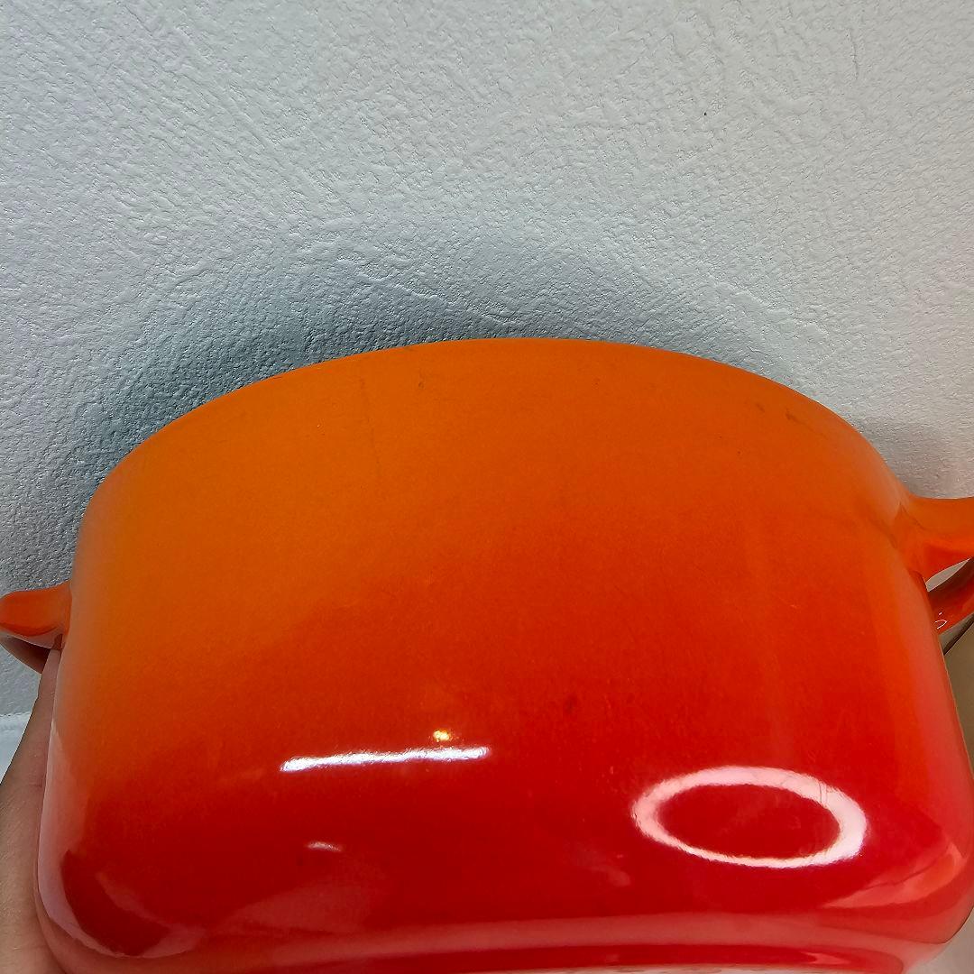 LE CREUSET ル・クルーゼ 両手鍋 20CM オレンジ