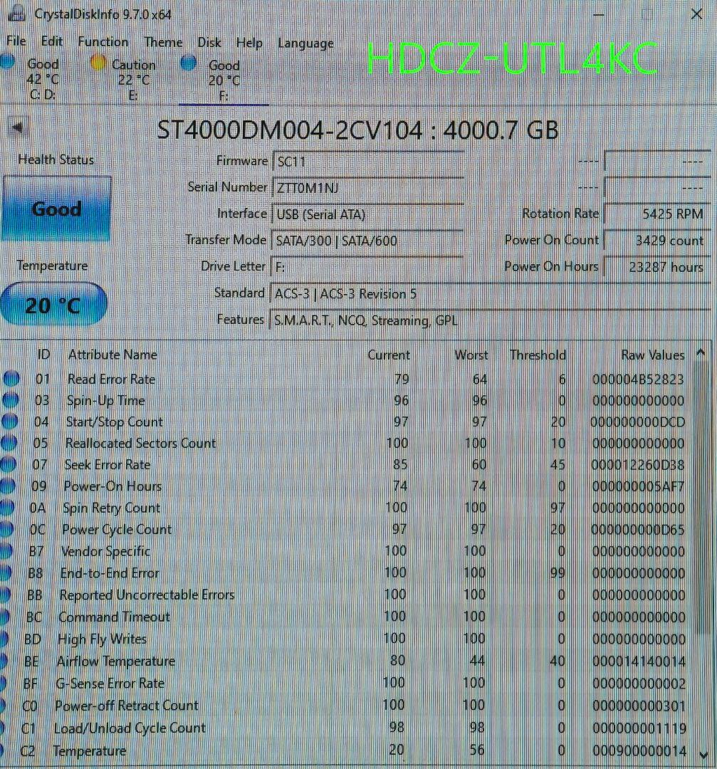 IO DATA TV&PC ハードディスク HDCZ-UTL4KC