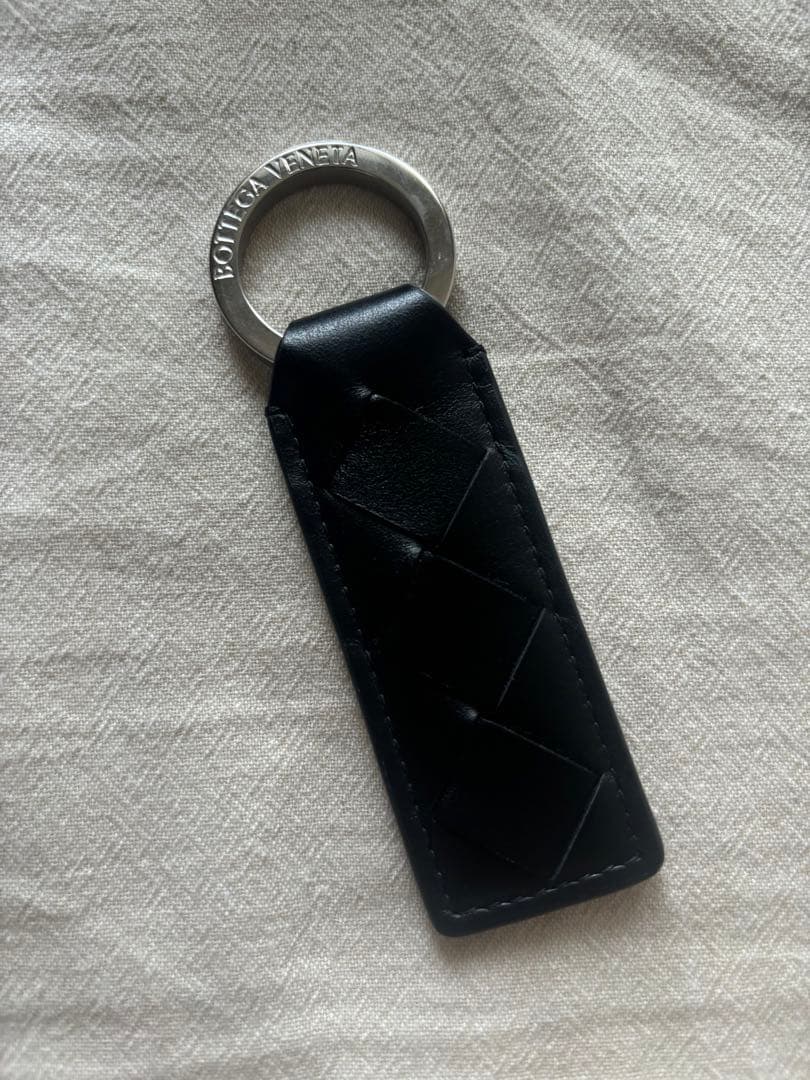 Bottega Veneta 黒 レザー キーホルダー