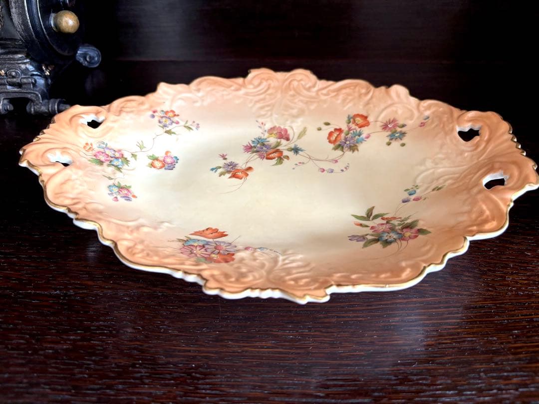 ロイヤルウースター　グレンジャーウースターブラッシュアイボリー　オーバルプレート