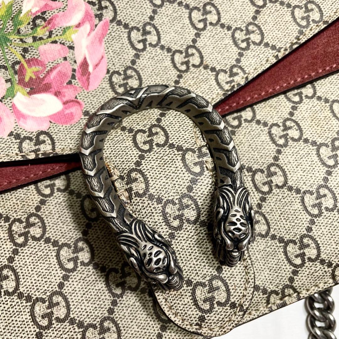 グッチ GG スプリーム ブルームス ディオニュソス ショルダー バッグ 金具