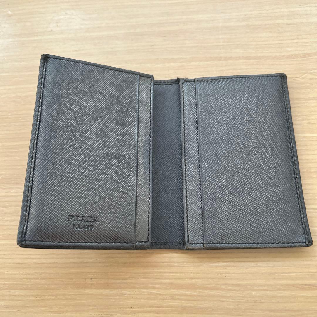 プラダ PRADA 名刺入れ/カードケース グレー