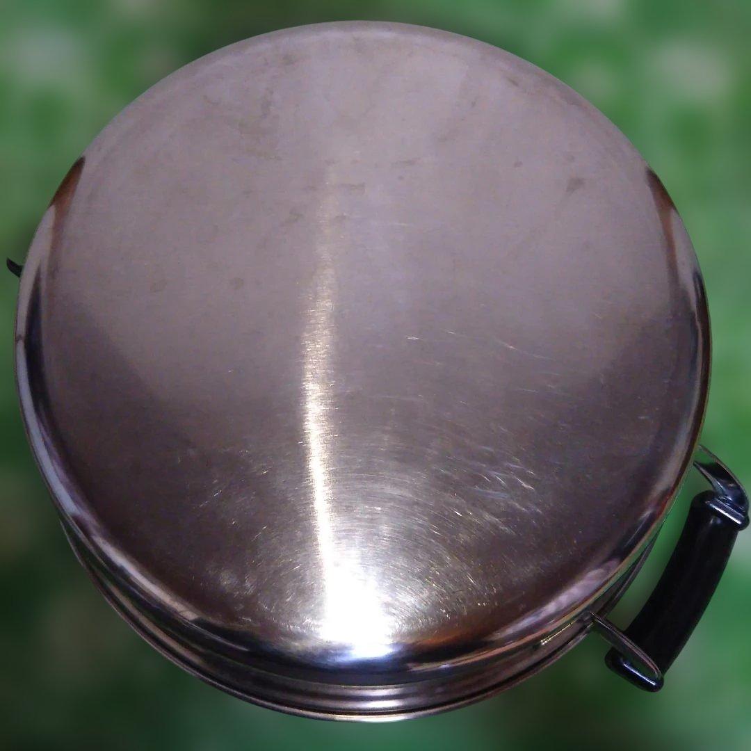 神子島製作所 桃印 PEACH BRAND 三段蒸し器 27cm