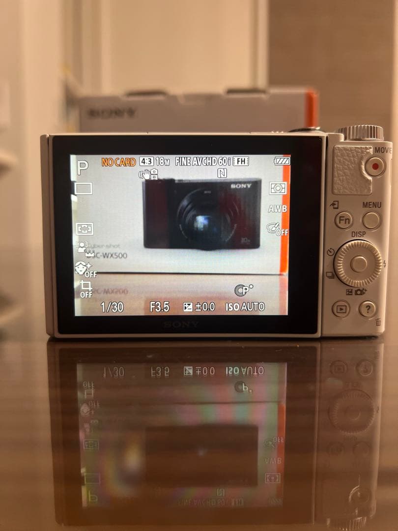 みSONY DSC-WX500 ホワイト Wi-Fi機能搭載