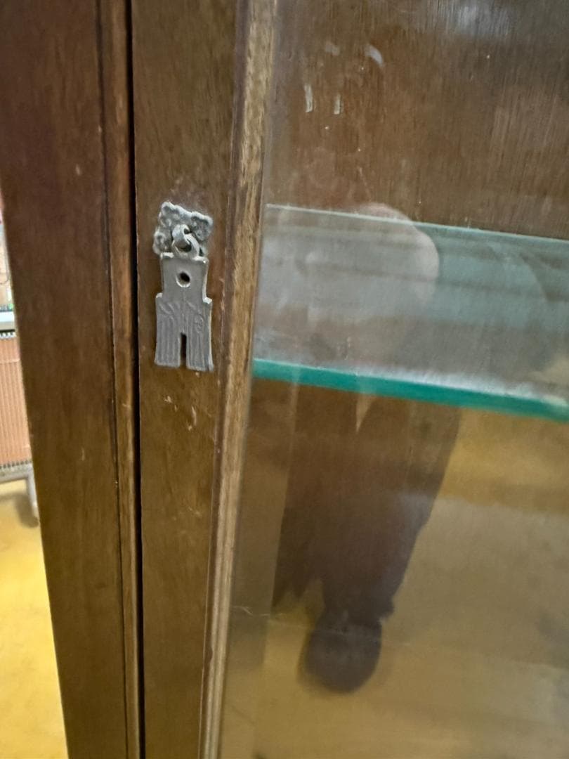 ガラス製ディスプレイキャビネット 木製 ショーケース