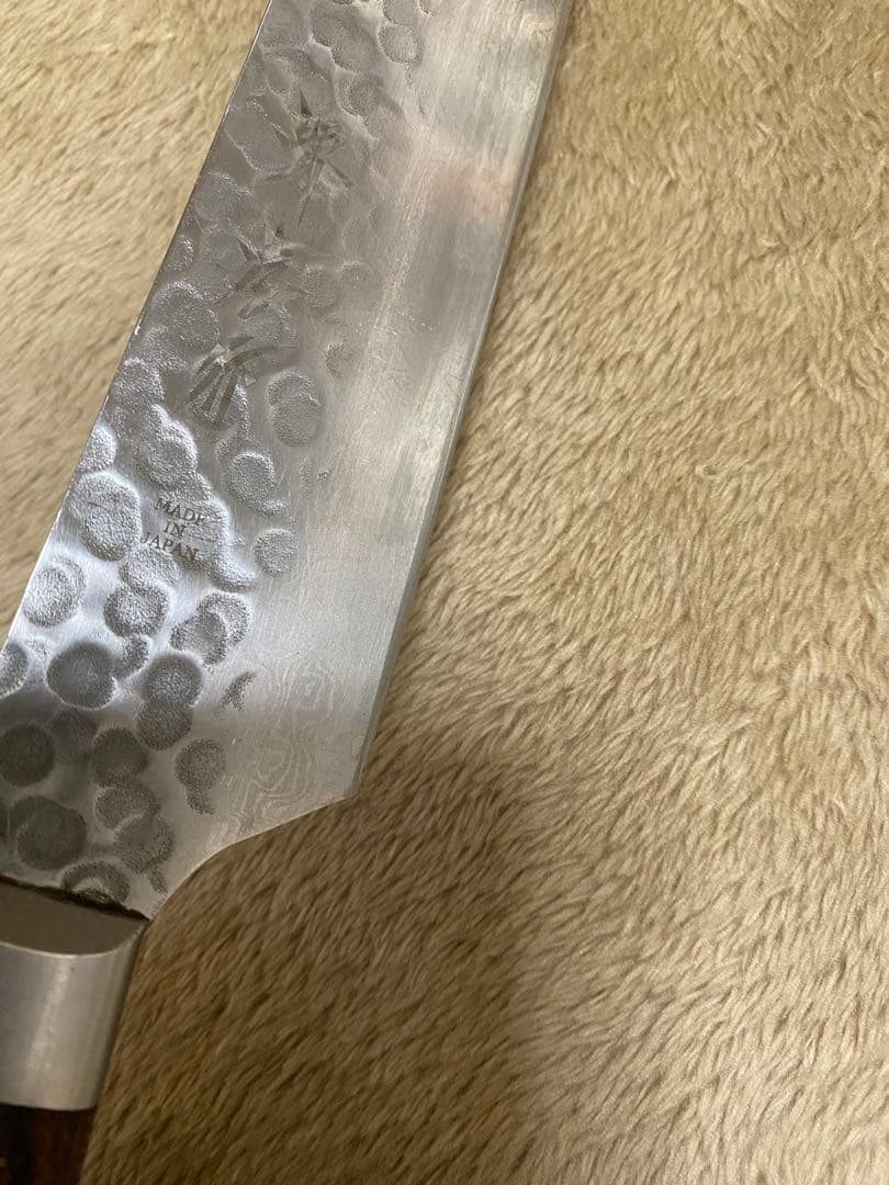 堺 孝行 AUS10 45層ダマスカス ペティーナイフ 300mm