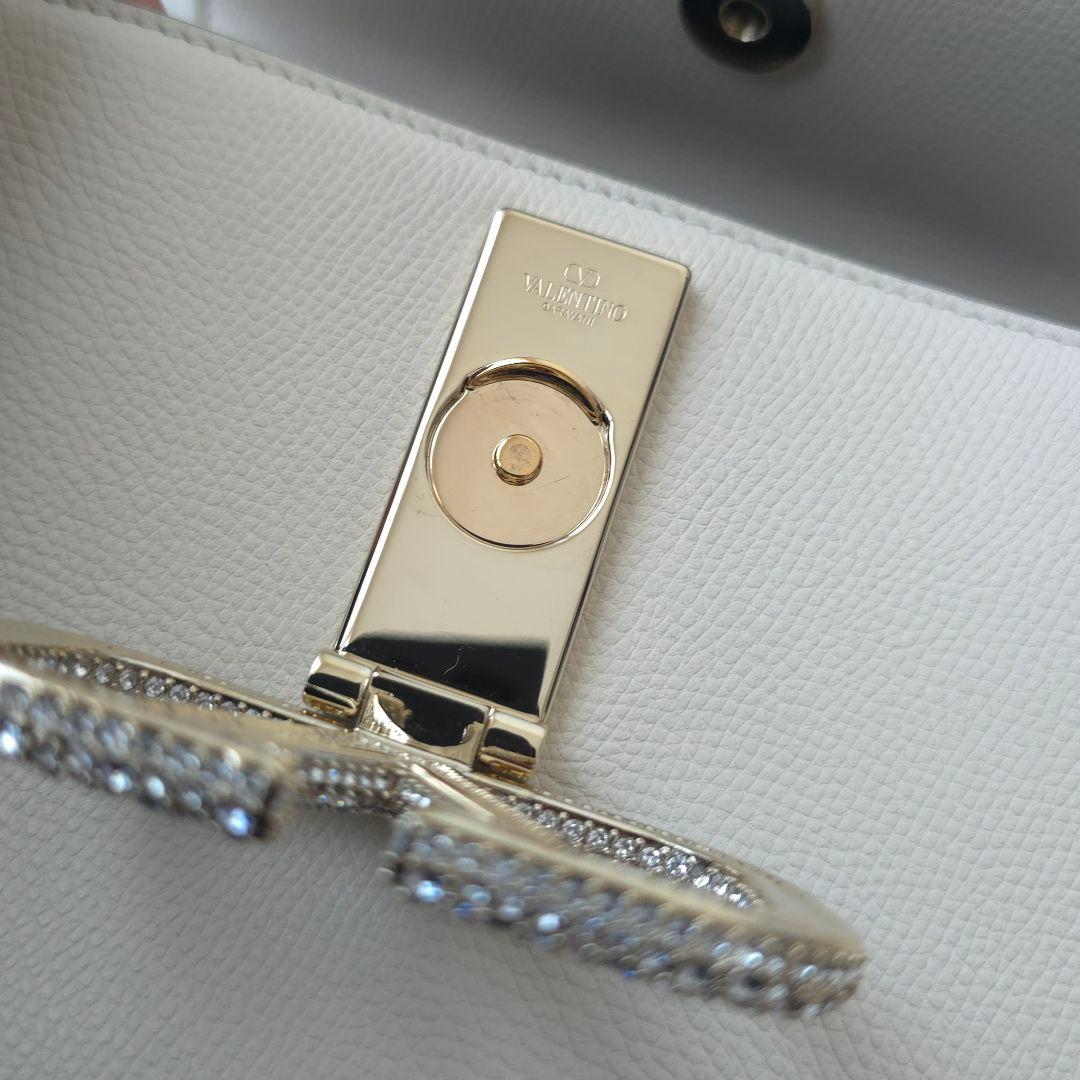 訳あり極美品【ヴァレンティノ】Vスリング　ジュエル　スモール　ハンドバッグ