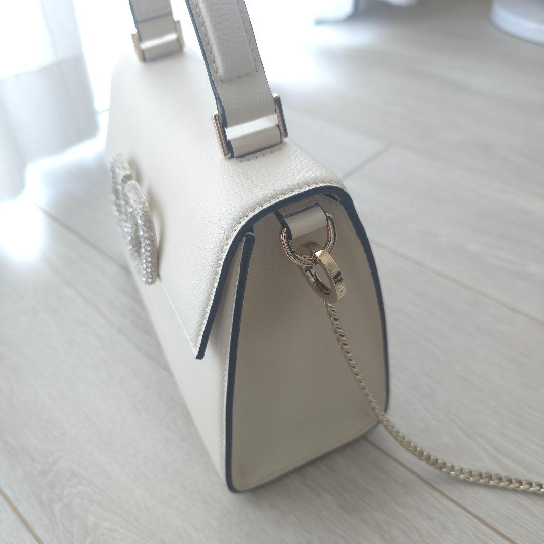 訳あり極美品【ヴァレンティノ】Vスリング　ジュエル　スモール　ハンドバッグ