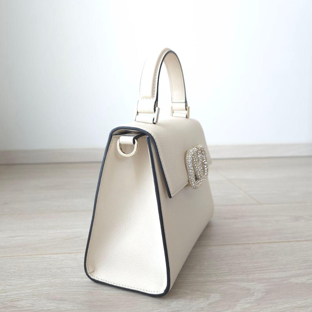 訳あり極美品【ヴァレンティノ】Vスリング　ジュエル　スモール　ハンドバッグ