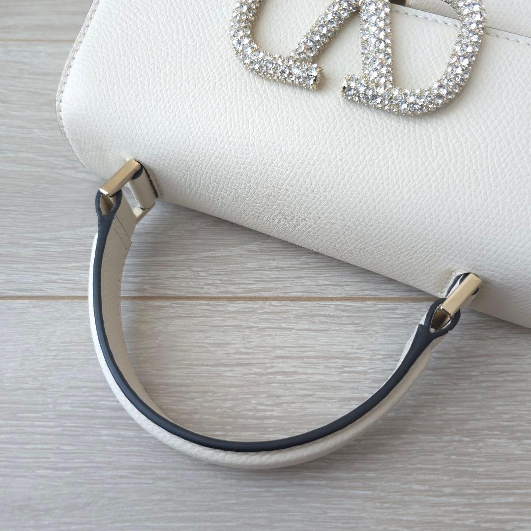 訳あり極美品【ヴァレンティノ】Vスリング　ジュエル　スモール　ハンドバッグ