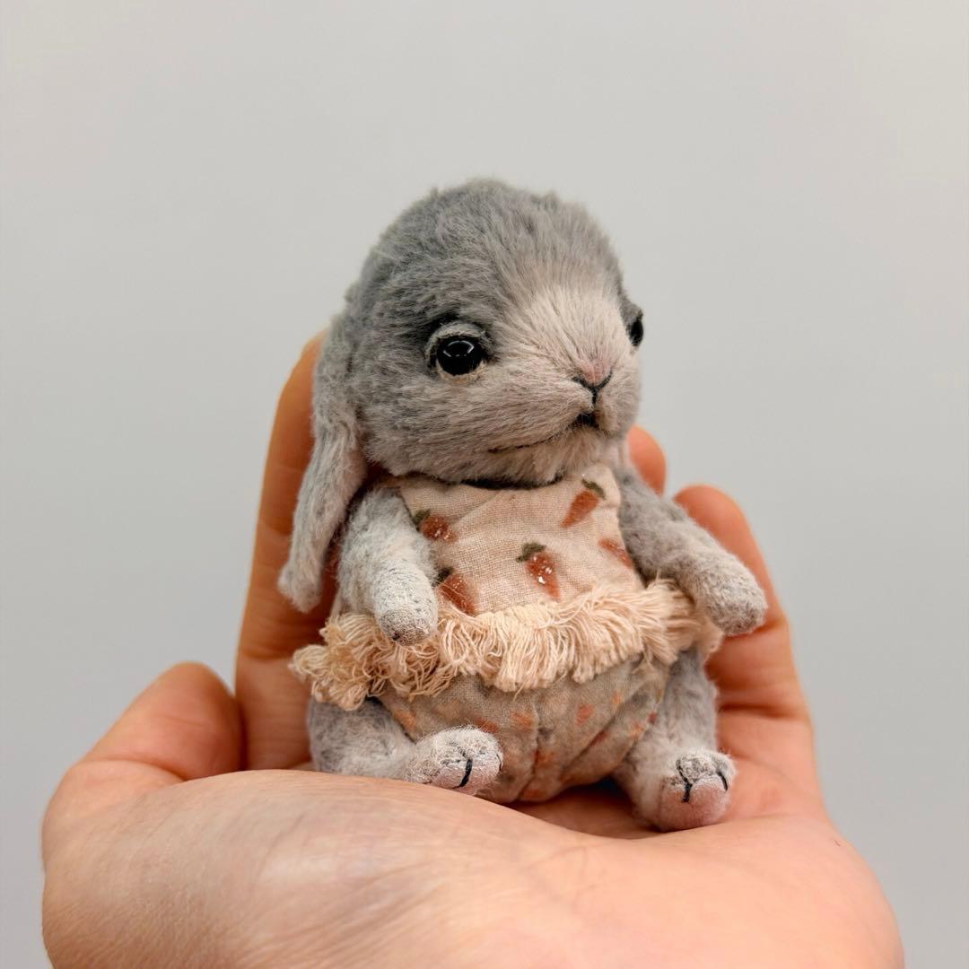 おやすみうさぎ アーティストベア テディバニー ぬいぐるみ 海外作家様